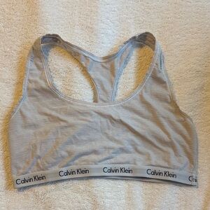 Calvin Klein Light Gray Sports Bra